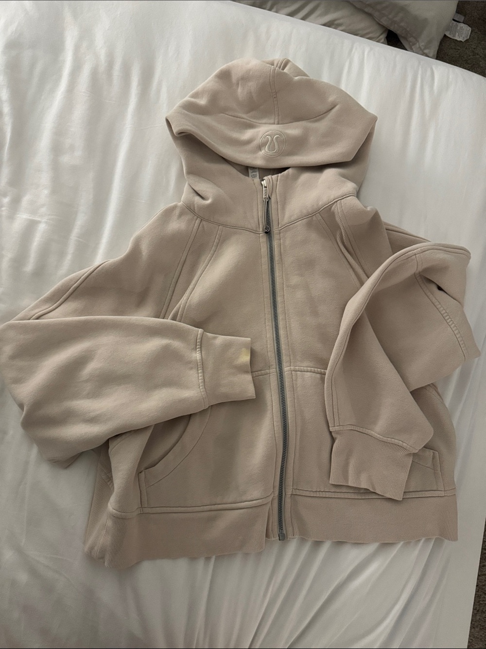 lululemon athletica Neutral Tan Zip-Up Hoodie